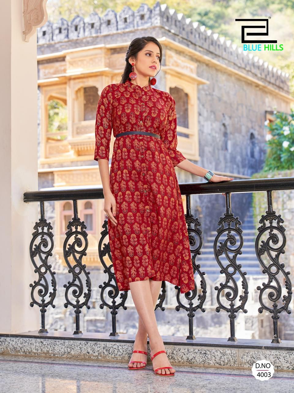 Fashion 4 Everyone By Blue Hills Printed Party Wear Kurtis Wholesale Price In Surat